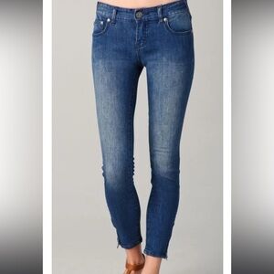 Vintage Free People Zippered Ankle Jeans